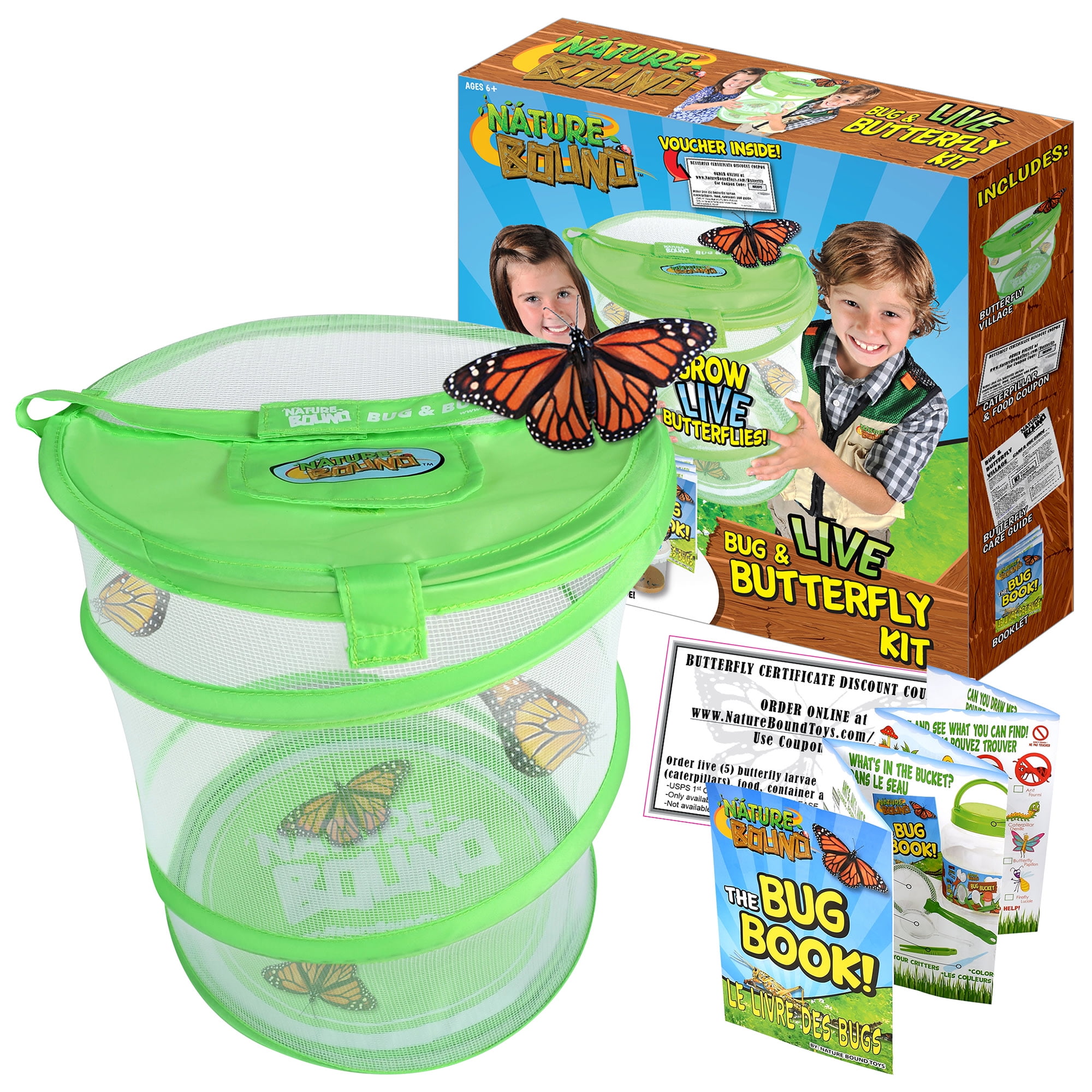 Aazon.co: Qingo Collapsible Insect And Butterfly Kit Garden Growing Habitat Cage Terrariu Pop