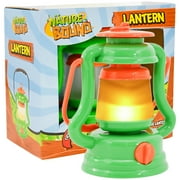 Nature Bound: Lantern - 6" Green & Orange Toy Camping Accessory, Handheld Night Light, Wild-Life Nature Sounds, In-Outdoor Exploration Play, Kids 3+
