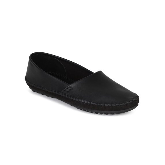 Nature Breeze CC38 Women Leatherette Moccasin Stitching Decor Flat