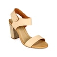 thumbnail image 1 of Nature Breeze CC84 Women Leatherette Open Toe Hook and Loop Ankle Strap Chunky Heel Sandal, 1 of 5