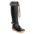 thumbnail image 1 of Nature Breeze GA24 Women Mixed Media Knee High Fur Trim Duck Boot, 1 of 5