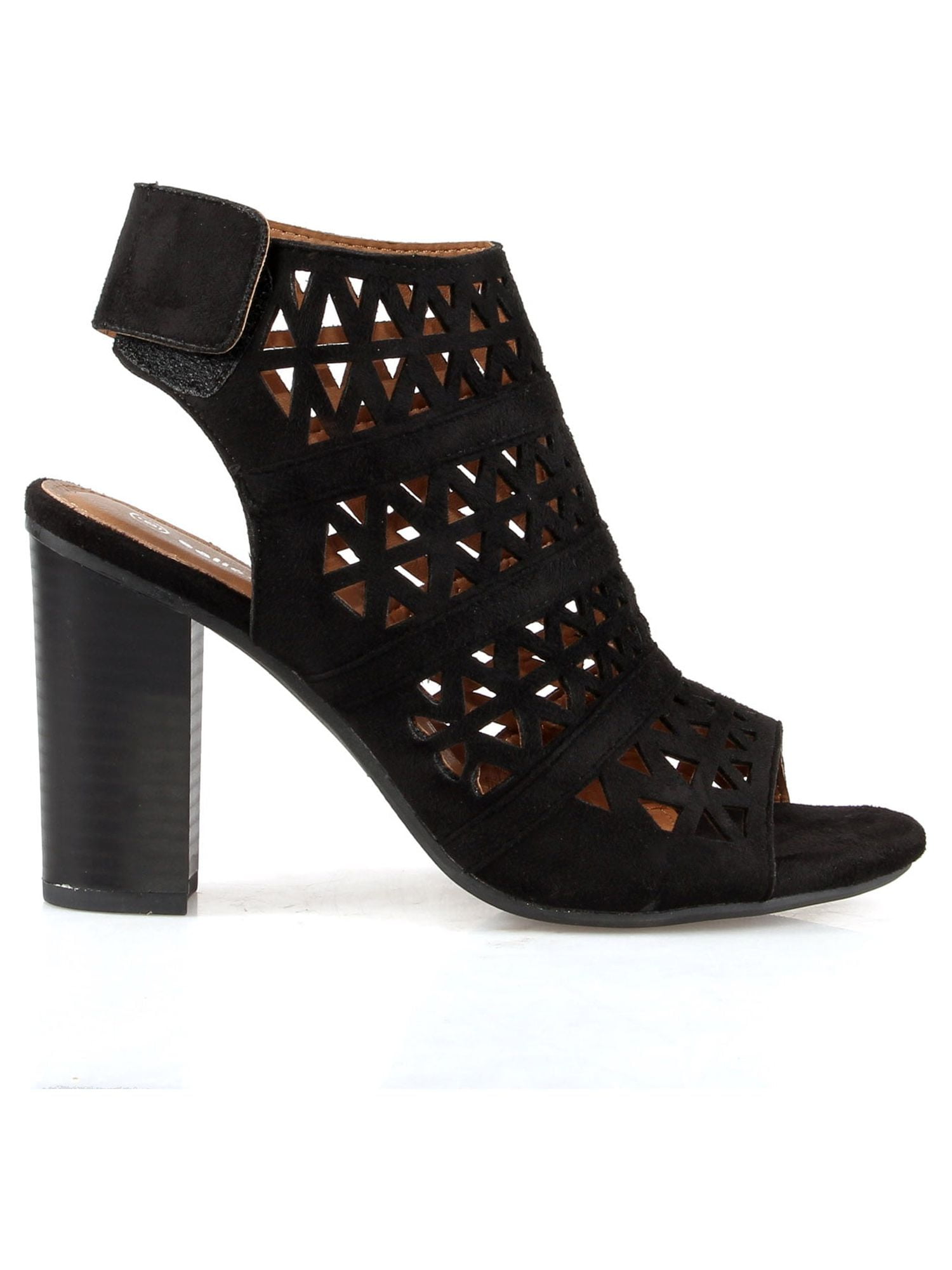Nature Breeze Hush-03 Women's Open Toe Sling Back Sandal in Black