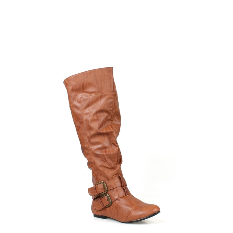 Tan slouchy boots best sale
