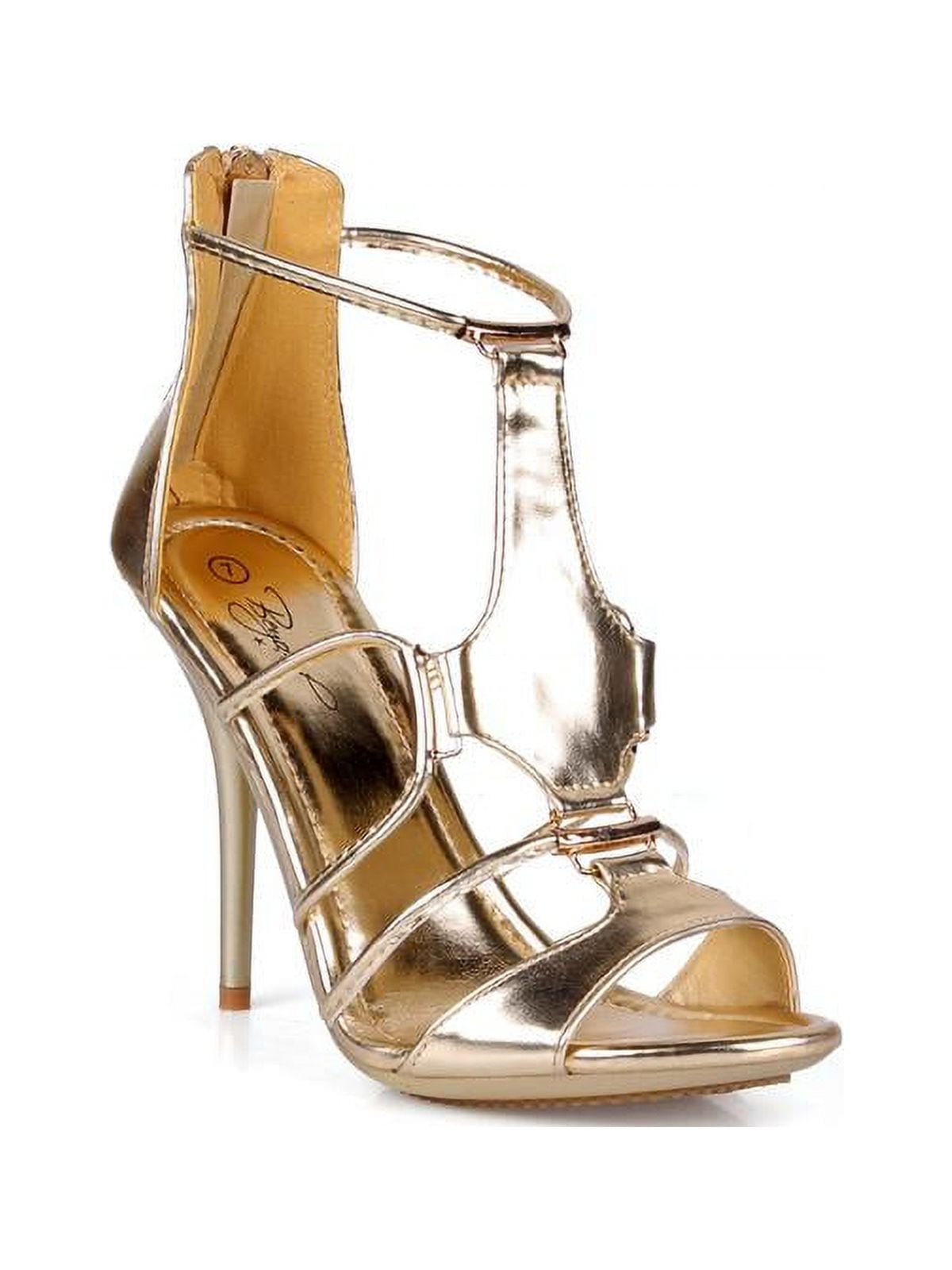 Leather sandals Tania Spinelli Gold size 37.5 EU in Leather - 26613672