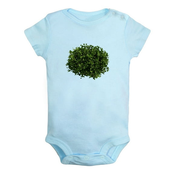 Nature Bushes Pattern Rompers For Babies, Newborn Baby Unisex Bodysuits, Infant Jumpsuits, Toddler 0-24 Months Kids One-Piece Oufits (Blue, 6-12 Months)