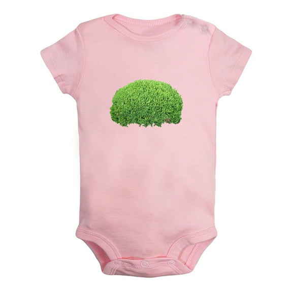 Nature Bushes Pattern Rompers For Babies, Newborn Baby Unisex Bodysuits, Infant Jumpsuits, Toddler 0-24 Months Kids One-Piece Oufits (Pink, 12-18 Months)