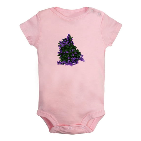 Nature Bushes Pattern Rompers For Babies, Newborn Baby Unisex Bodysuits, Infant Jumpsuits, Toddler 0-24 Months Kids One-Piece Oufits (Pink, 18-24 Months)