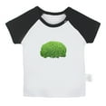 thumbnail image 1 of Nature Bushes Pattern T shirt For Baby, Newborn Babies T-shirts, Infant Tops, 0-24M Kids Graphic Tees Clothing (Short Black Raglan T-shirt, 0-6 Months), 1 of 4