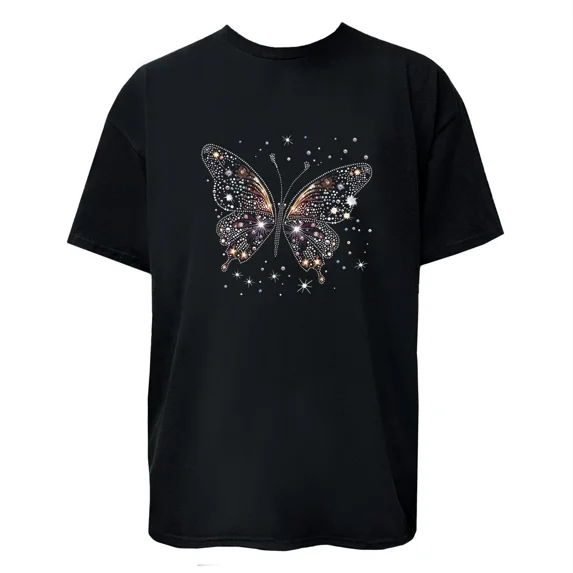 Nature Butterfly Insect Graphic Design Women Men Unisex T-Shirt, up to Size 5XL