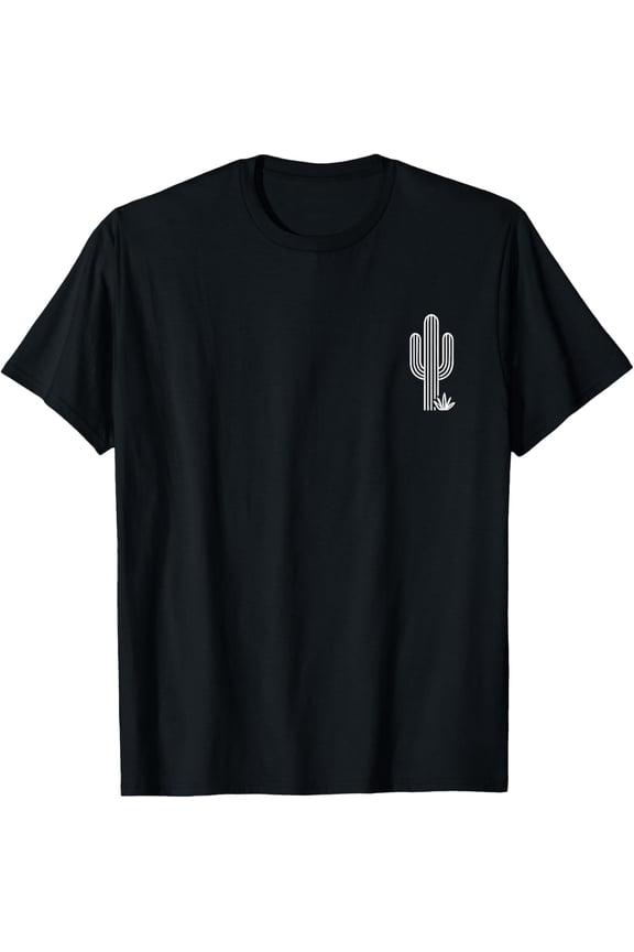 Nature Cacti Cute Western Desert Plant Saguaro Cactus T-Shirt- Classic Hiking shirt Unisex 100% Cotton Crew Neck T-Shirt Breathable Casual Everyday Wear Affordable Graphic Soft Cheap t shirts