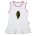 thumbnail image 1 of Nature Cactus Pattern Dresses For Baby, Newborn Babies Skirts, Infant Princess Dress, 0-24M Kids Graphic Clothes (White Sleeveless Dresses, 12-18 Months), 1 of 4
