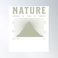 thumbnail image 1 of Nature Cheaper Then Therapy Natural Wellness Botanical Poster Wall Art, Modern Wall Decor For Living Room Bedroom, 16x24 UNFRAMED, 1 of 3