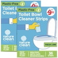 thumbnail image 1 of Nature Clean Non-Toxic Toilet Bowl Cleaners Strips 45 count - 2 pack, Plastic-Free Packaging, Natural Toilet Cleaner Septic Safe, Refresh Toilets & Bathroom. No Splash, 1 of 7