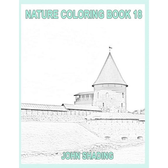 Nature Coloring: Nature Coloring Book 18 (Paperback)