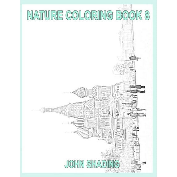 Nature Coloring Nature Coloring Book 8, Book 1, (Paperback)