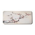 thumbnail image 1 of Nature Computer Mouse Pad, Flowers Buds and Birds with Cherry Branches Style Artwork Painting Effect, Rectangle Non-Slip Rubber Mousepad X-Large, 35" x 15", Pale Maroon Black, by Ambesonne, 1 of 2