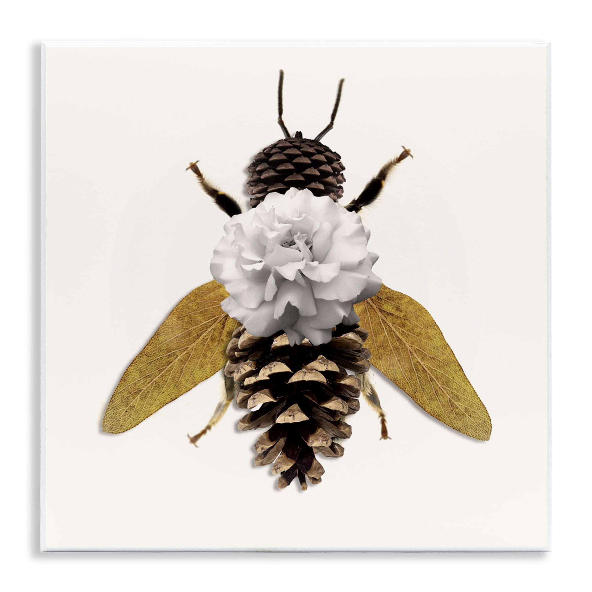 Nature Constructed Bee Wall Plaque Art, design by Sasha