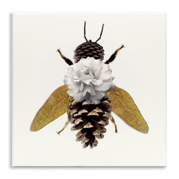 Nature Constructed Bee Wall Plaque Art, design by Sasha