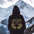 thumbnail image 1 of Nature Core Hoodie, Cottagecore Clothing, Mountain Hiking Outfit, Y2K Style, Forestcore Aesthetic, Camping Gift, Adventurer Apparel Black, 1 of 4