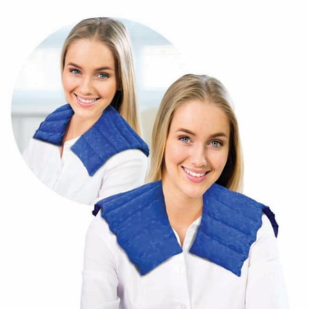 Nature Creation- Neck & Shoulder Wrap - Herbal Heating Pad - Natural Pain & Stress Relief (Blue Marble)