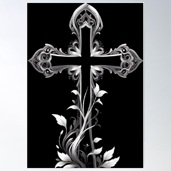 Nature Cross 1 Poster Wall Art Modern Wall Decor For Living Room Bedroom