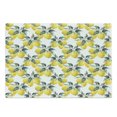 thumbnail image 1 of Nature Cutting Board, Lemons Flowers Inspirational Summer Season Fruits Mother Earth Boho Pattern, Decorative Tempered Glass Cutting and Serving Board, Large Size, Reseda Green Yellow, by Ambesonne, 1 of 1