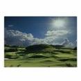 thumbnail image 1 of Nature Cutting Board, Mountain Pasture Sunshine Summer View Grassy Hills Panoramic Photo Golf Court Like, Decorative Tempered Glass Cutting and Serving Board, in 3 Sizes, by Ambesonne, 1 of 2