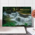 thumbnail image 1 of Nature Cutting Board, Tropical Paradise Waterfall in Thailand Surreal Cascade Wonders of the World Scenery, Decorative Tempered Glass Cutting and Serving Board, Large Size, Multicolor, by Ambesonne, 1 of 1