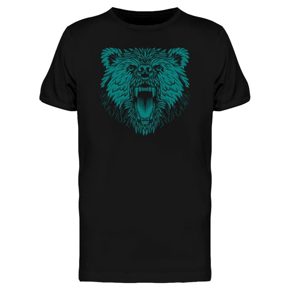 Nature Design Bear Roaring Art Tee Men's -Image by Shutterstock