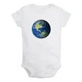 thumbnail image 1 of Nature Earth Pattern Rompers For Babies, Newborn Baby Unisex Bodysuits, Infant Jumpsuits, Toddler 0-24 Months Kids One-Piece Oufits (White, 12-18 Months), 1 of 4