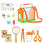 Nature Explorers Set for Kids Ages 4-12, Includes Observation Box, Butterfly Net Catcher, Outdoor Discovery