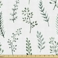 thumbnail image 1 of Ambesonne Nature Fabric by the Yard Upholstery, Watercolor Botanical Herbs, 10 Yards, Teal Multicolor, 1 of 5