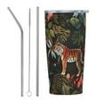 Nature Fantasy 20 oz stainless steel car cup with straw cover