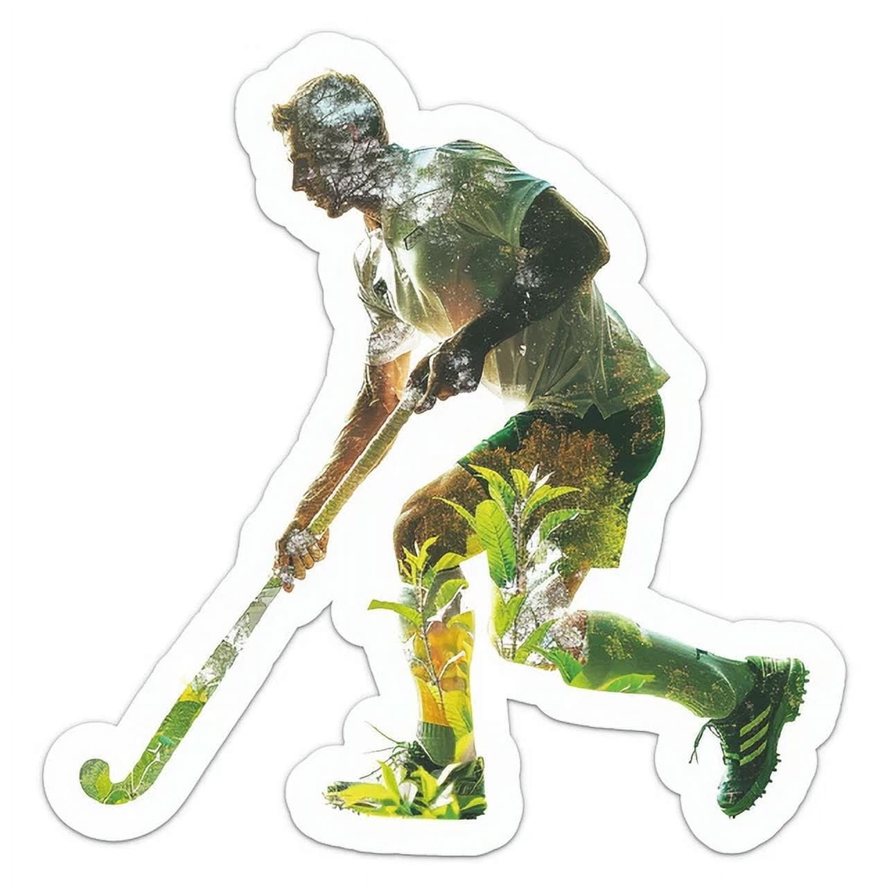 Nature Field Hockey Sport Sticker Phone Decal Water Bottle Stickers Car ...