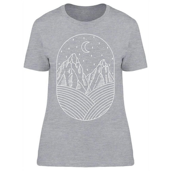 Nature Fields And Mountains T-Shirt Women -Image by Shutterstock, Female x-Large