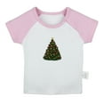 thumbnail image 1 of Nature Fir Tree Pattern T shirt For Baby, Newborn Babies T-shirts, Infant Tops, 0-24M Kids Graphic Tees Clothing (Short Pink Raglan T-shirt, 12-18 Months), 1 of 4