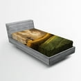 thumbnail image 1 of Ambesonne Colorful Fitted Sheet, Landscape Sky Tree, Twin XL Size, Multicolor, 1 of 2