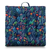 Nature Floral Pillow 22x22 Inch Boho Cushion, Floral & Leopard Print, Lightweight for Outdoor Gathering