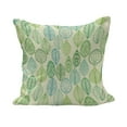 thumbnail image 1 of Nature Fluffy Throw Pillow Cushion Cover, Hand Drawn Vintage Style Ornamental Leaves Forest Pattern in Green and Blue Tones, Decorative Square Accent Pillow Case, 24" x 24", Multicolor, by Ambesonne, 1 of 5