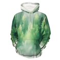 thumbnail image 1 of Nature Forest (3)-1 Men's Women Vintage 3D Hooded Sweatshirt - All-Season Loose Fit Streetwear, 1 of 6