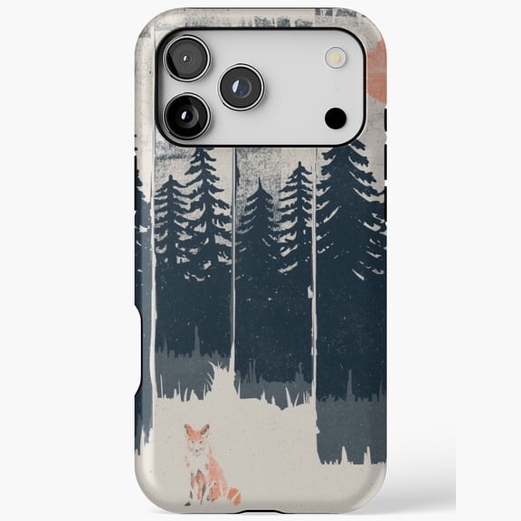 Nature Forest Fox Wildlife Woodland Animal Phone Case for iPhone 11 through 17 Pro Max