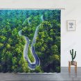 thumbnail image 1 of Nature Forest Landscape Shower Curtain Waterfall Trees Plants Tropical Jungle Scenery Bath Curtains Wall Hanging Bathroom r, 1 of 7