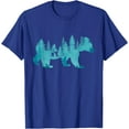 thumbnail image 1 of Nature Forest Mountains Trees Wildlife Animal Brown Bear Unisex T-Shirt for Men Women Kids Toddler,Royal Blue Color,Size 2XL, 1 of 5