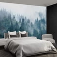 thumbnail image 1 of - Nature Forest Tree Mural Woodland Landscape Backgrounds Cottage Jungle Wallpaper Extra Large Wall murals for Bedroom Living Room（not Peel and Stick）-, 1 of 3