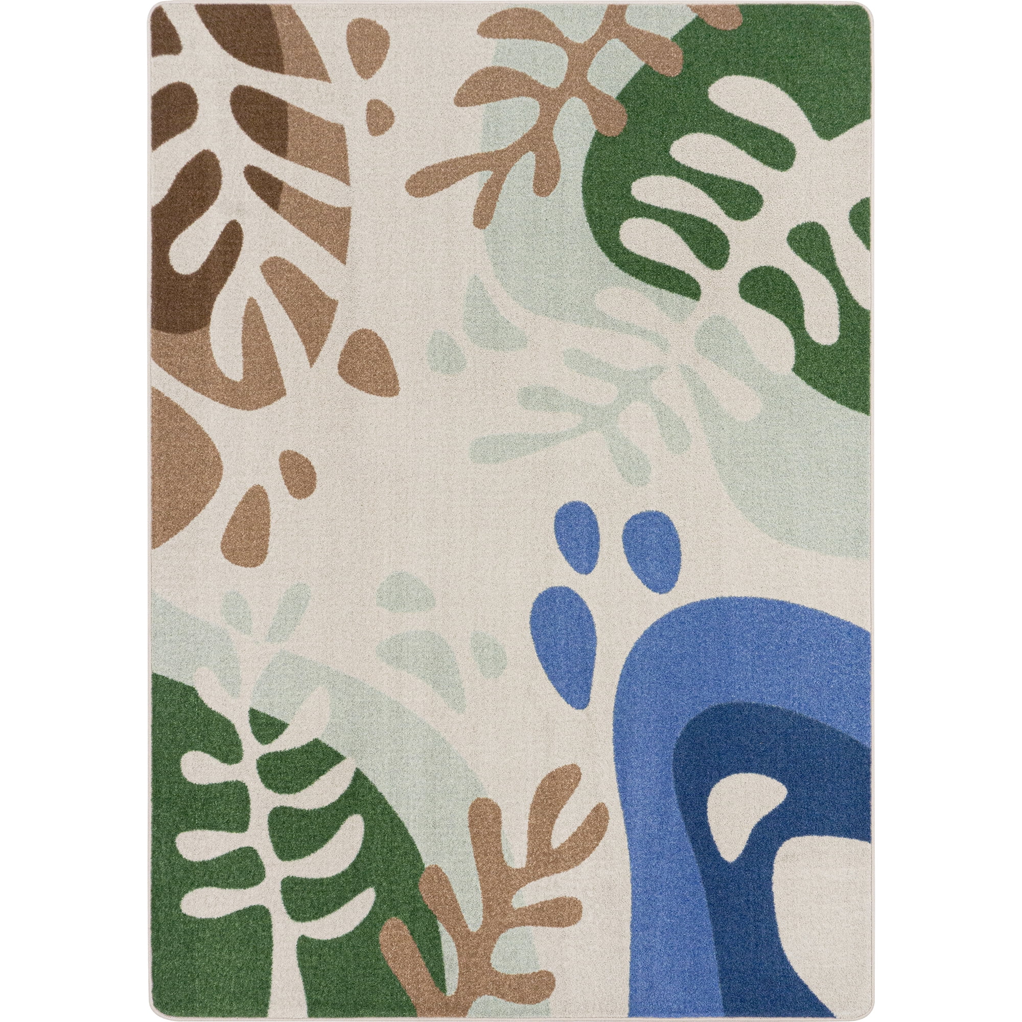 Nature Forms 5'4" x 7'8" Area Rug in Color Multi