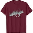 thumbnail image 1 of Nature Fox Forest Zookeeper Wildlife Animal Lover Unisex T-Shirt for Men Women Kids,Maroon Color,Size XL, 1 of 5