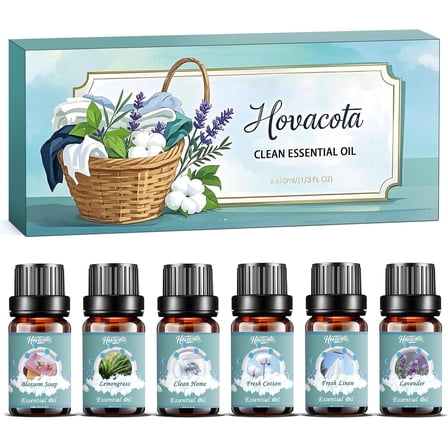 Nature Fragrance Oil Set, 10ML*6PCS Gift Oil Set for DIY Perfume Diffuser Scented Candle Soap