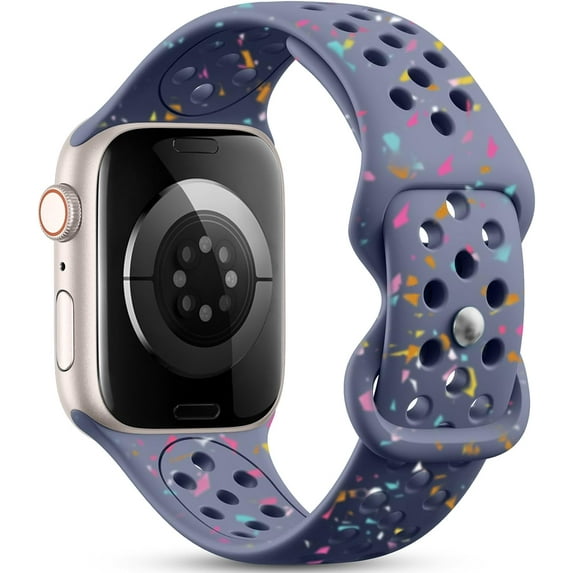 Nature Friendly Band Compatible with Apple Watch Band 40mm 38mm 44mm 42mm 41mm 45mm 49mm Women Men, Breathable Sport Replacement iWatch Bands Compatible for iWatch Ultra 2 Series 9 8 7 6 5 4 3 SE