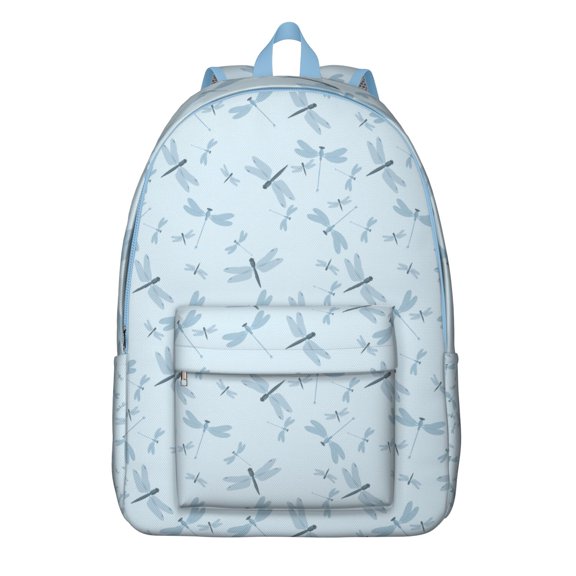 Nature Frog Backpack – Green Frog and Mushroom Print Pattern Daypack with Cute Cartoon Forest Design