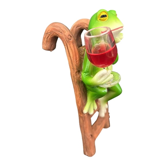 Nature Frogs Climbing Ladder Resin Sculpture Outdoor Landscape Accent